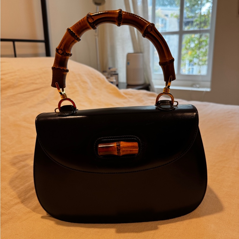 Gucci vintage bamboo handle bag